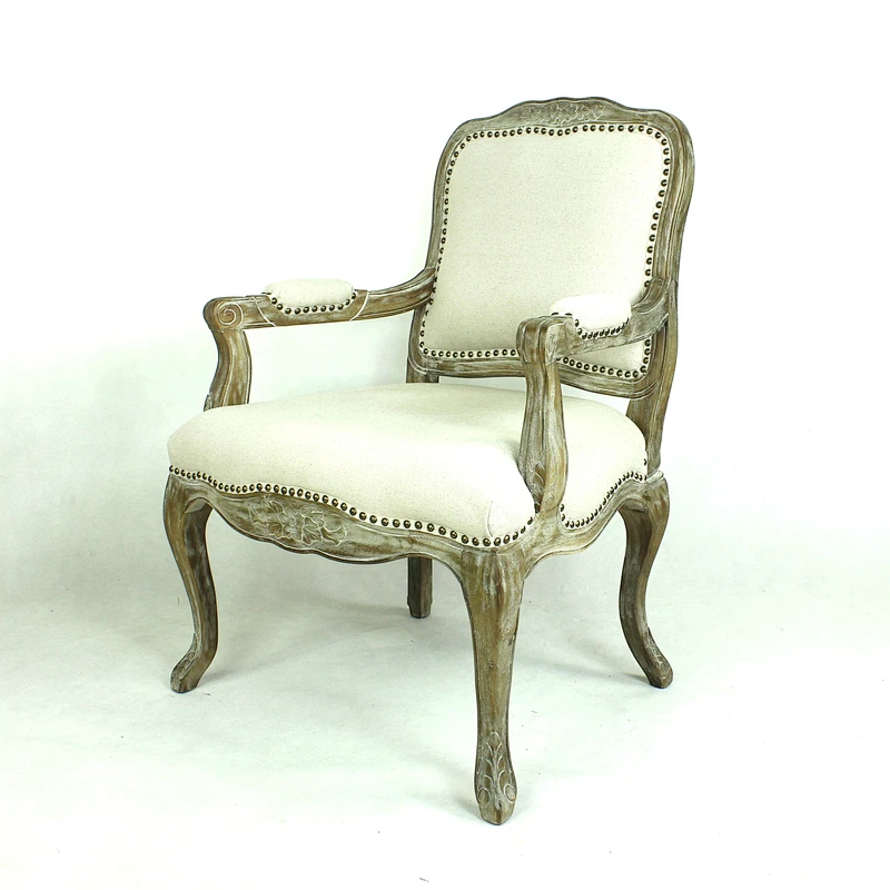 Frank Furniture Factory Supply Antique French Style Wooden Accent Chair Lounge Chair