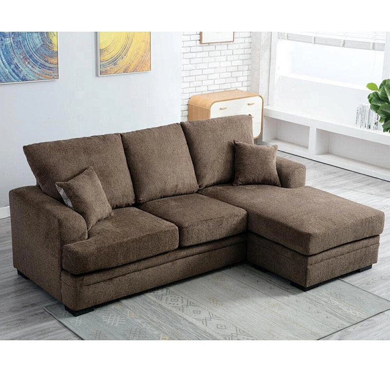 New Fashion Fabric Style Sofa Set Design Living Room Fabric Corner Sofa