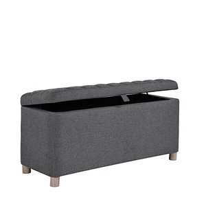 Hot Selling Functional Doorside Shoe Ottoman Stool Pouf Folding Storage Ottoman