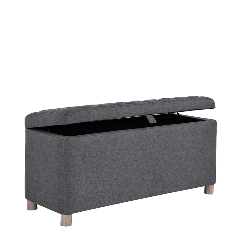 Hot Selling Functional Doorside Shoe Ottoman Stool Pouf Folding Storage Ottoman