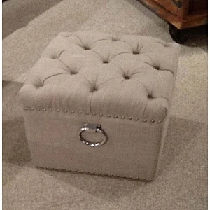High Quality Modern Style Grey Linen Material  Ottoman&Bench For Living Room