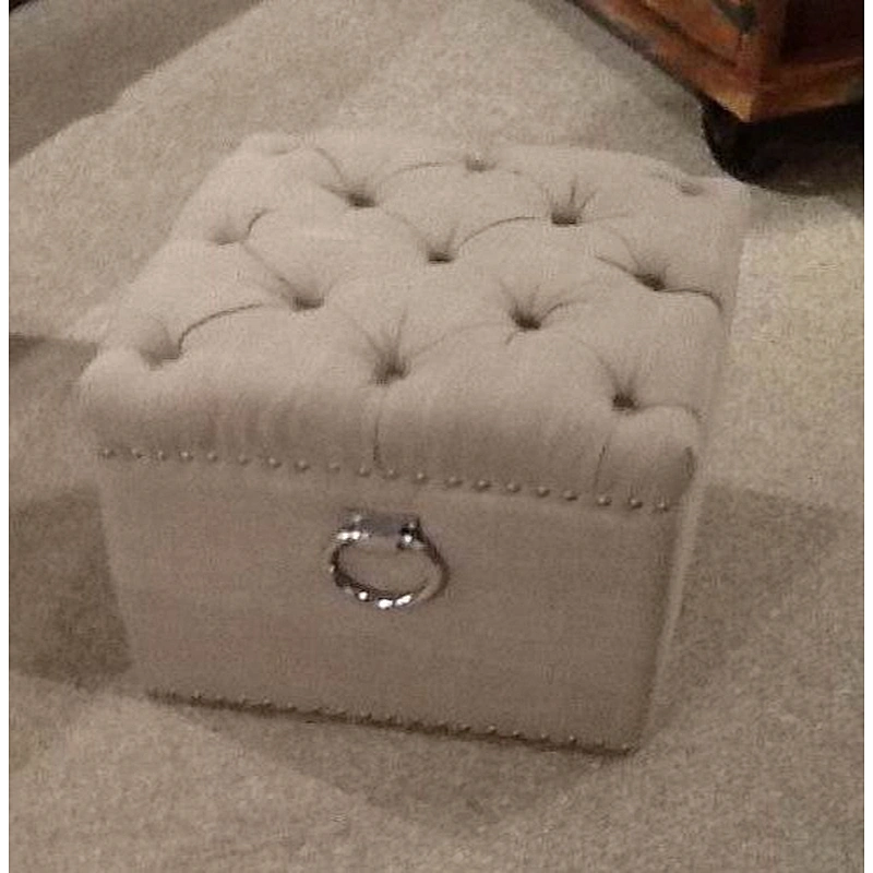 High Quality Modern Style Grey Linen Material  Ottoman&Bench For Living Room
