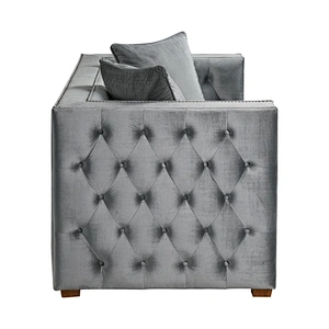 Hot selling beautiful and Luxury 2019 Newest with comfortable pull point design high quality velvet suede sofa