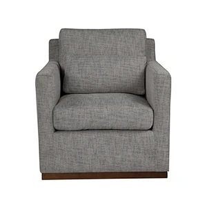 Frank Furniture Cheap Price Chunky Wooden Base Accent Chair Living Room Soft Upholstery Accent Chair
