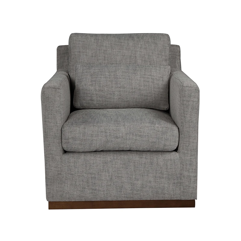 Frank Furniture Cheap Price Chunky Wooden Base Accent Chair Living Room Soft Upholstery Accent Chair