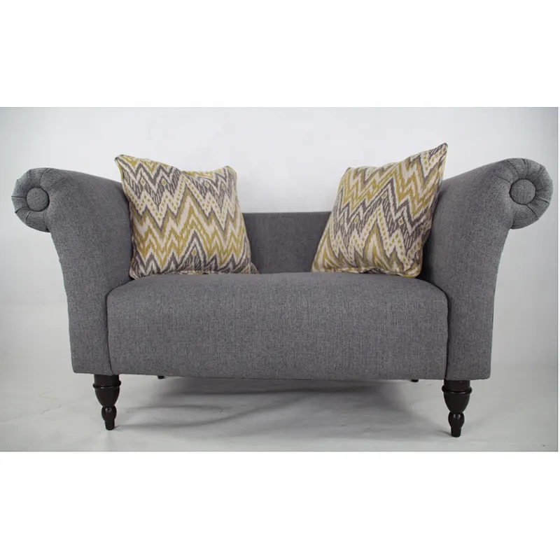 Factory Price Fashion Style Delicate Living Room Furniture Simple Loveseat Sofa
