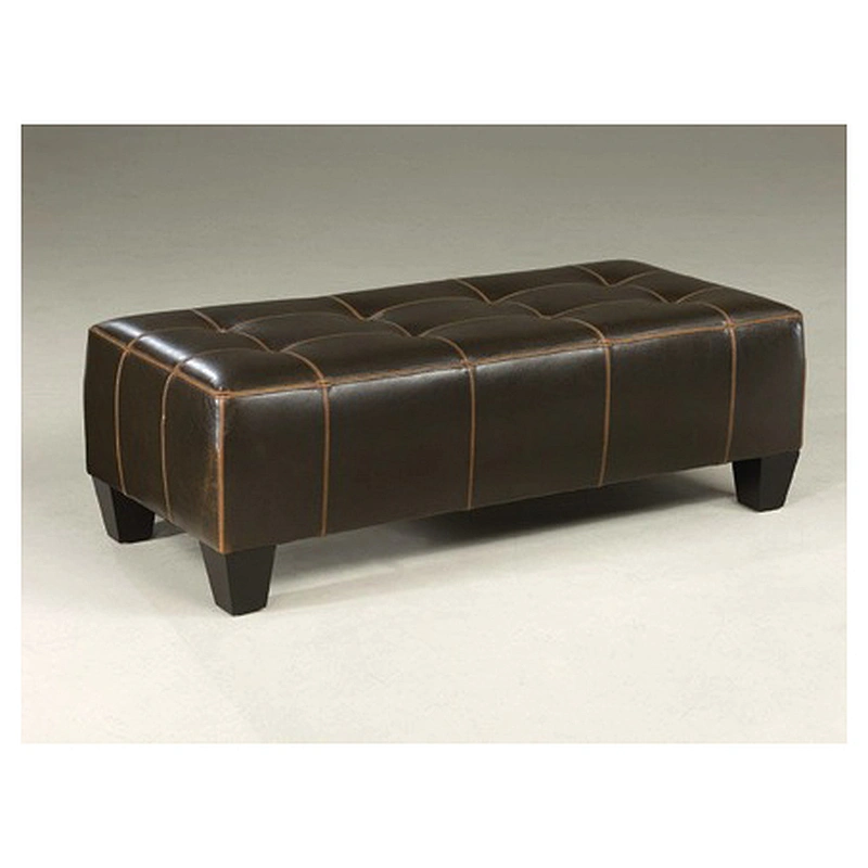 Frank Furniture Retro Velvet Ottoman Storage Bench Living Room Bedroom  Pull Back With Buttons Ottoman