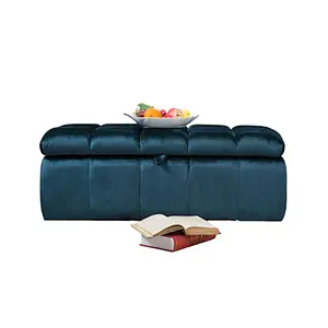 Velvet And Leather Bed End Stool Bench Bed Bench,Velvet Sofa Bench For Living Room Furniture