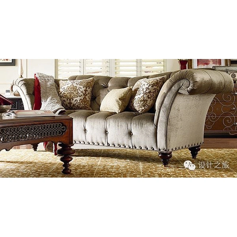 Vintage European court style luxury quality beautiful and comfortable living room 3+2 sofa set