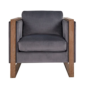 Living room furniture high quality Solid wood frame with health and soft sponge square chair
