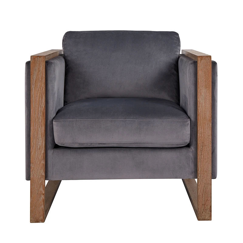 Living room furniture high quality Solid wood frame with health and soft sponge square chair
