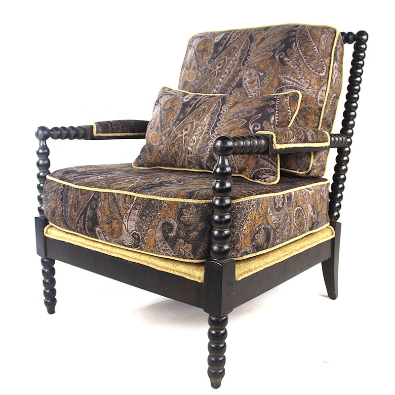 Frank furniture soft fabric  fabric armchair and wooden armchair for living room chairs