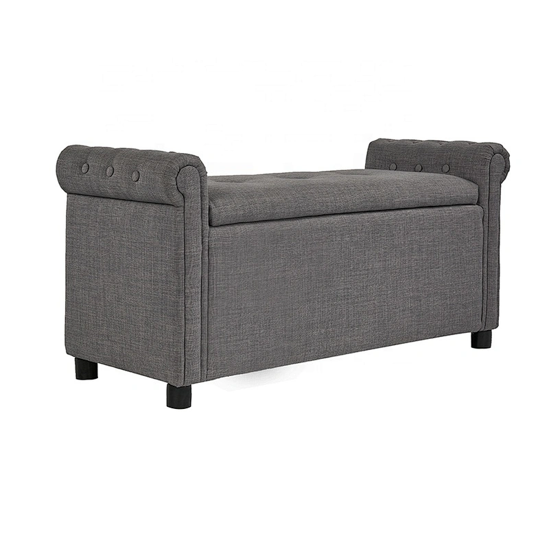 Cheap factory direct price bedroom furniture ottoman hot selling modern storage wooden bench
