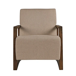 Hot Sale Wood Frame Leisure Fabric Comfortable Living Room Arm Chair