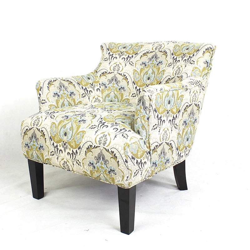 Frank furnitureLuxury modern hotel chair leisure fabric chair  home furniture with wooden legs