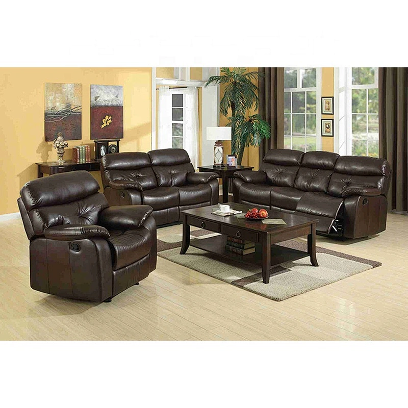 Modern Italy design leather recliner leisure chair sofa with foot rest functional 7seater sofa set trend recliner sofa