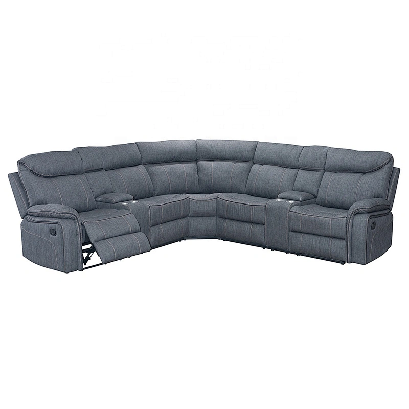 Factory cheap modern fabric recliner sofa L shaped sofa recliner with recliner chaise lounge sofa set for living room furniture