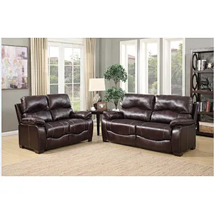 Frank Furniture European Style Leather Air Comfortable Home Living Room Sofa Set