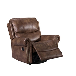 American Style Factory  Price Living Room  Furniture Leather Manual 3+2+1 l Recliner Sofa
