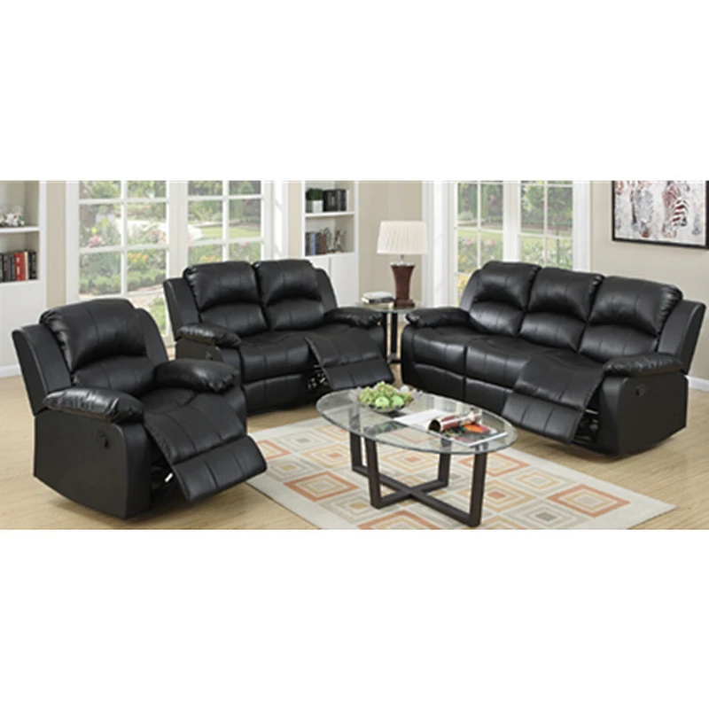 New model living room furniture set indoor 3+2+1 PU  leather sofa luxury italian sofa