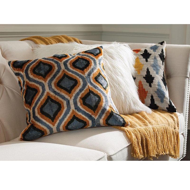 Frank Furniture Mediterranean Decoration Sofa Pillow Customized Pillow Case Cover Square Pillow Case