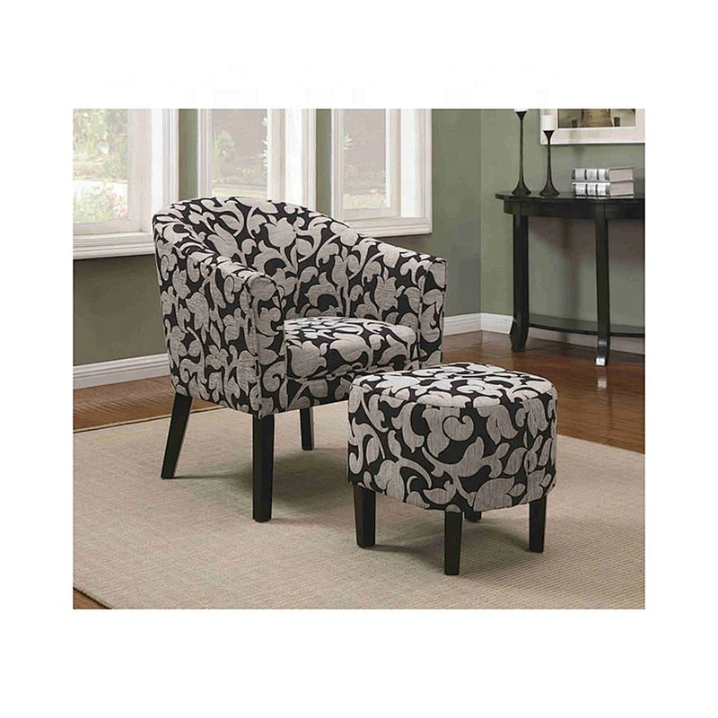 Good quality hotel lounge chair french style accent chair with ottoman indoor sitting room chair