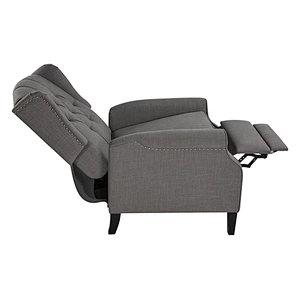 Living room 2019 Newest modern simple health and comfortable backrest with pull point linen fabric chaise
