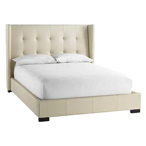 Frank Furniture hot sale high quality bedroom furniture fashion velvet fabric bed head high back hotel loveseat bed