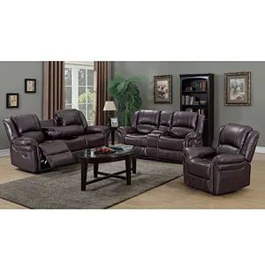 Modern design sofa set 7 seater luxury simple leisure leather sectional modern sofa set for living room