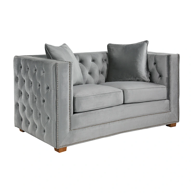 Hot selling beautiful and Luxury 2019 Newest with comfortable pull point design high quality velvet suede sofa