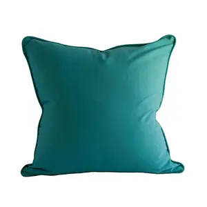 Frank Modern fashion wine red velvet digital printing pillow cover throw cushion cover for decor