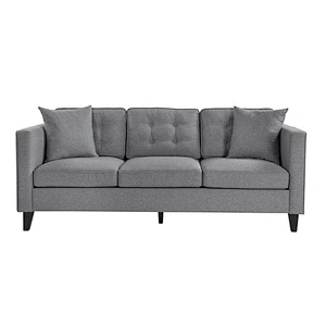 Newly chesterfield sofa sleeper loveseat sofa for home furniture hotel lounge sofa with fabric and leather