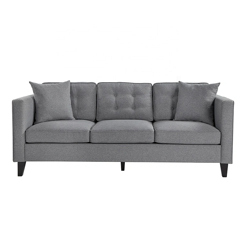 Newly chesterfield sofa sleeper loveseat sofa for home furniture hotel lounge sofa with fabric and leather