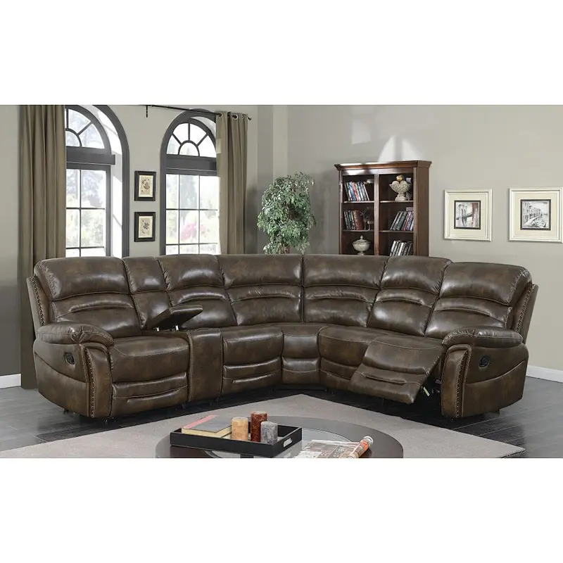 China supplier European style living room leather sectional recliner sofa