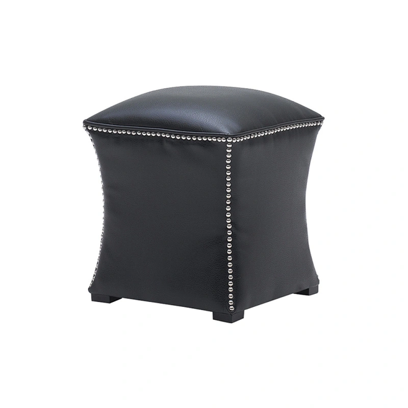 Canvas Fabric Square Folding Foot Stool Box, Lid Collapsible Storage Ottoman