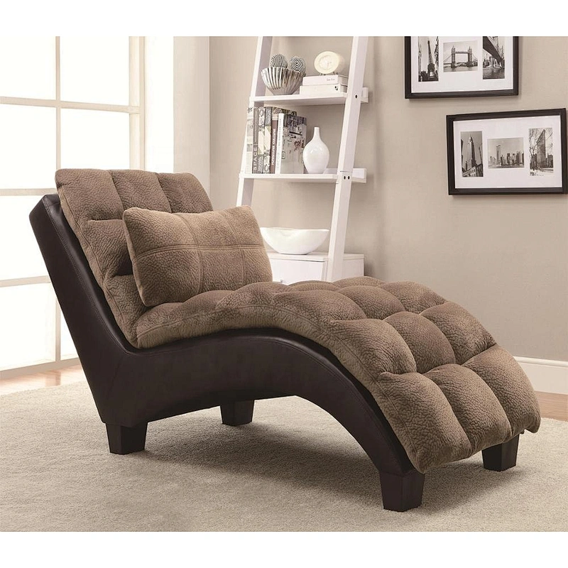 High quality simple and elegant longue chaise customized material  indoor furniture fabric chaise lounge