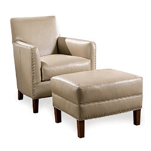 Comfortable  Furniture  Leather or Fabric Chair Casual Sofas with Footrest