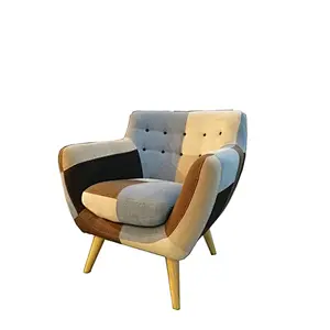 2019 Newest modern style simple contrast stitching high quality soft line chair