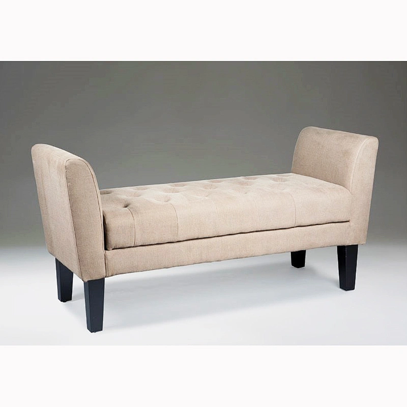 2019 Newest hot selling modern style beautiful simple and elegant with wooden hand bench and ottoman
