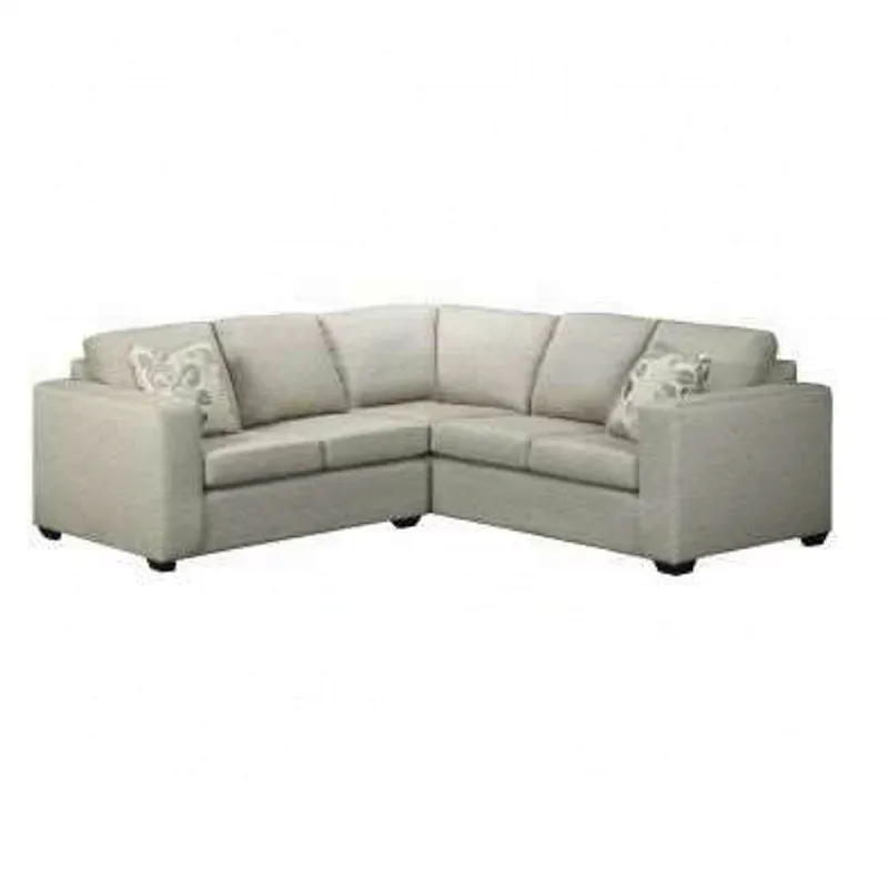 Pure white high quality leather multi-person sofa metal frame American modern style with ottoman living room corner sofa