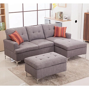 2019 Modern Design Sectional Sofa with Bubble Nail Corner Sofa Set