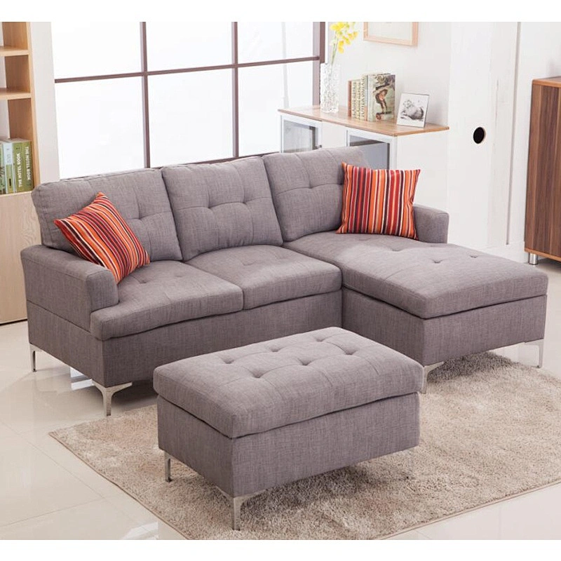 2019 Modern Design Sectional Sofa with Bubble Nail Corner Sofa Set