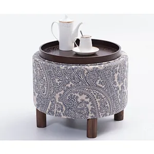 2019 Newest custom made modern style touching comfortable high quality line  storage bench ottoman