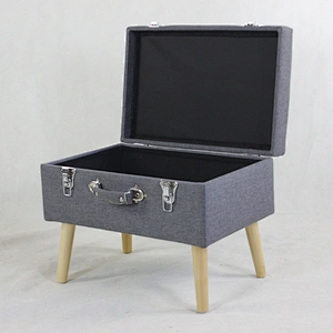Frank furniture wholesale storage bench ottoman stool living room furniture 2019 new model trunk indoor European style ottoman