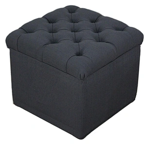 Frank Furniture Hot Selling Ottoman Stool Storage Pull Back Top Fabric Functional Shoe Ottoman Storage Bench