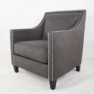 Home furniture armchair with nail living room furniture chairs fabric leisure chair