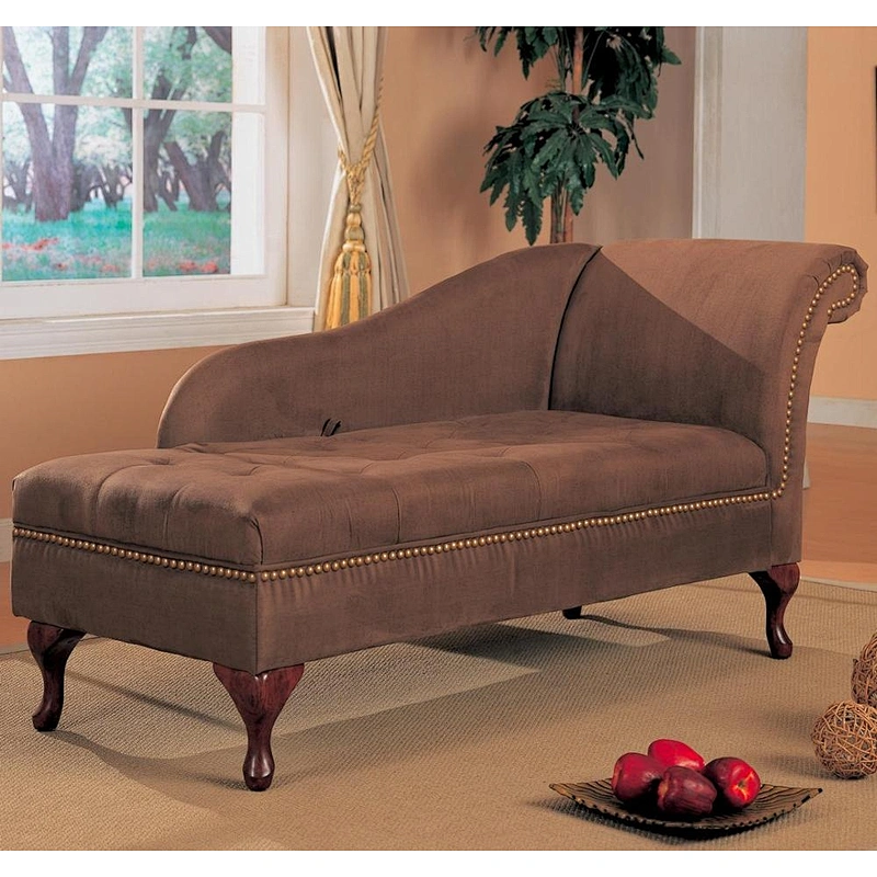 High quality simple and elegant longue chaise customized material  indoor furniture fabric chaise lounge