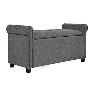 Waterproof Foldable Surface Storage Laundry Ottoman/Box Bench