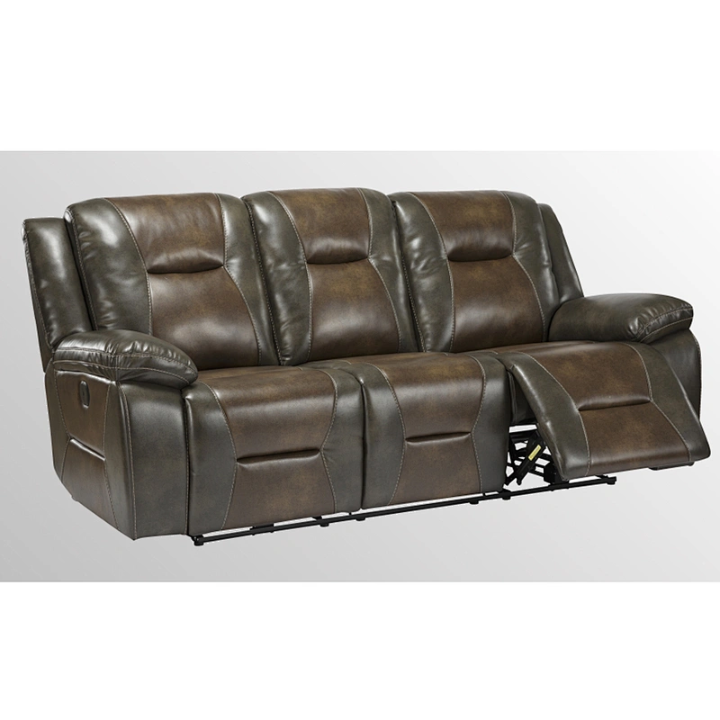 Frank Furniture Hot Selling Leather Electric Recliner Sofa Corner Sofa With Console Cup Holder 3 2 1 Recliner Sofa Set