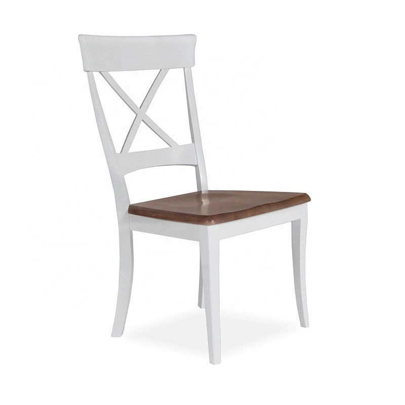 Europe antique china made fabric oak wood dining chairs wood frame living room single chair